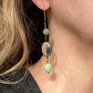 Crystal and Stone Earrings